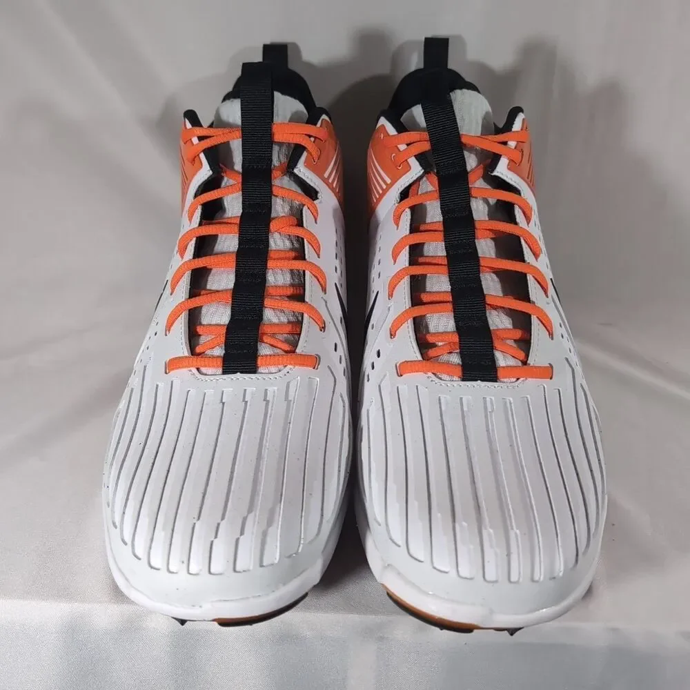 Nike Force Savage Pro 3 Football Cleats Mens 15 White Orange DA5453-106 NWOB